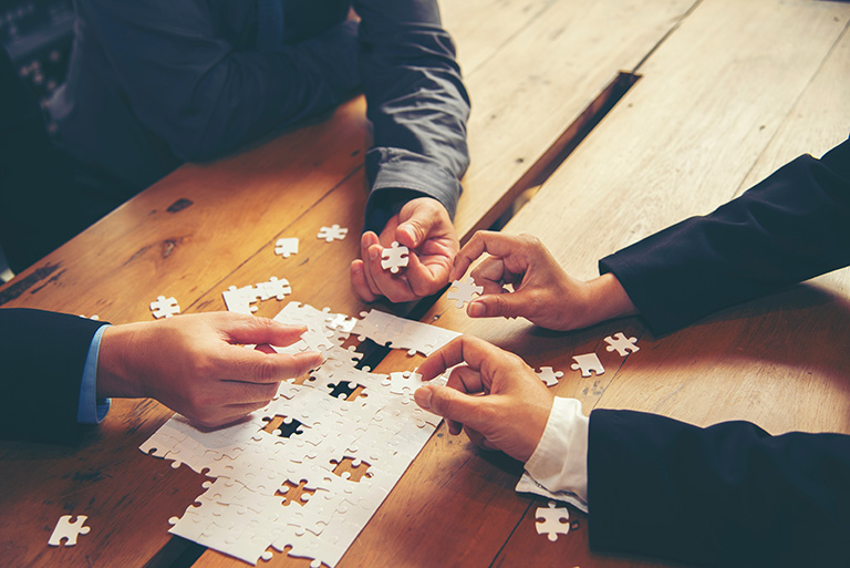 課題が曖昧な段階から伴走のイメージ